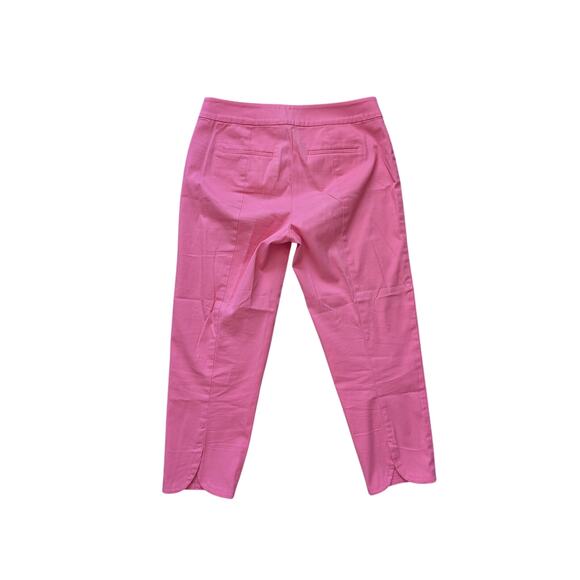 Talbots Heritage Capri Pants Womens 4P Pink Cotton Barbiecore Coquette Y2K Style - Picture 1 of 7